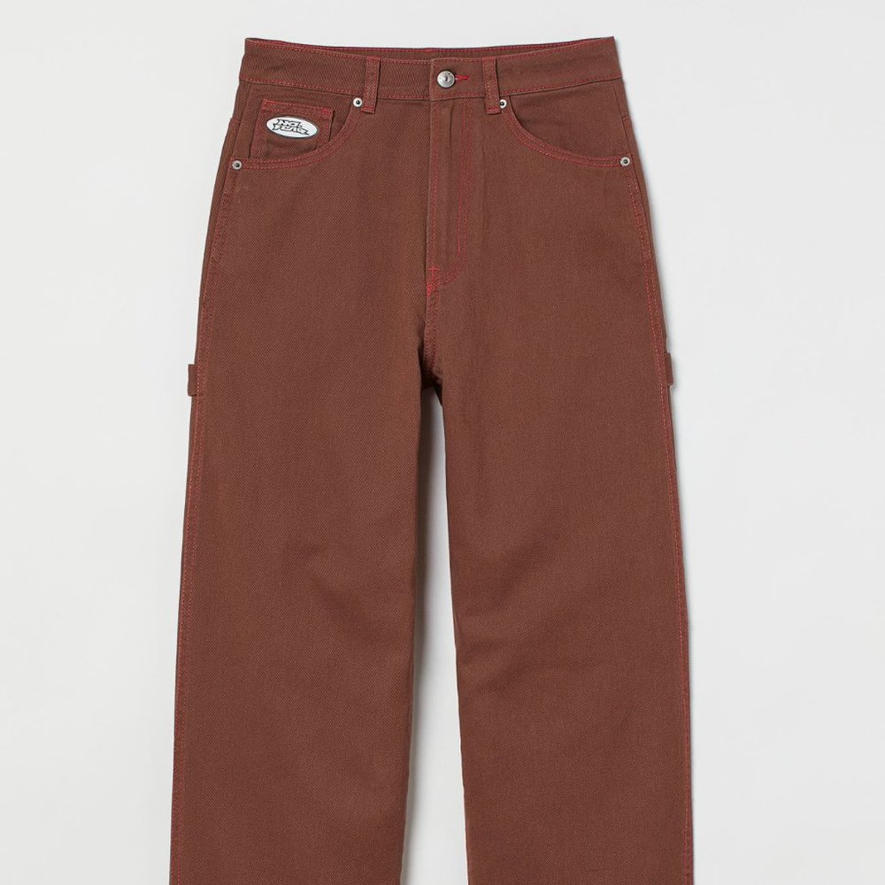 No Fear x H&M Women's Wide Leg Brown Jeans